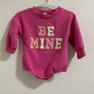 Be Mine Valentine cotton sweatshirt Bubble Onesie